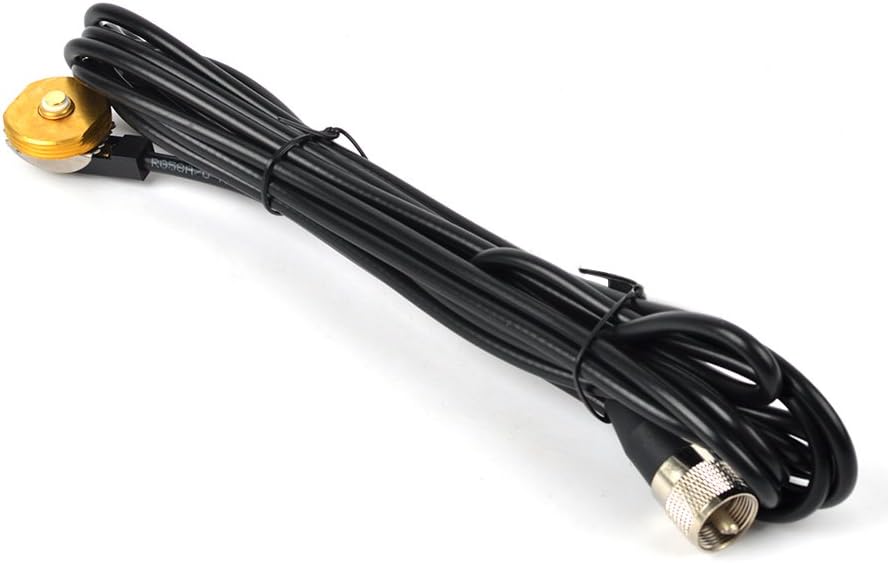 HYS TCJ-N1 3/8" to 3/4" Hole Mount with 13'/About 4m RG-58 Coax Cable NMO to PL259 for All NMO VHF/UHF/CB Radio Antenna: Home Audio & Theater