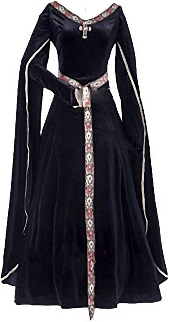 black gown with belt