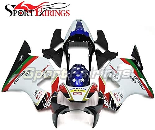 Sportbikefairings Full Fairing Kit For Honda CBR900RR 954 2002 2003 Injection ABS Plastic White Blue Full Fairings Body Kits