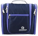 Freegrace® Top Premium Big Toiletry Bag with Hanging Hook -Travel Kit Organizer (Dark Blue) Freegrace® Top Premium Big Toiletry Bag with Hanging Hook -Travel Kit Organizer (Dark Blue)