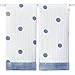 aden + anais Issie Security Blanket; 100% Cotton Muslin; Satin Trim; 2-pack; Rock Star