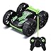 Remote Control Car,RC Stunt Vehicle 360°Rotating Rolling Double-Sided 4WD Radio Control Electric Race Car Boys Toys Kids Gifts Green MKB(Battery Included)