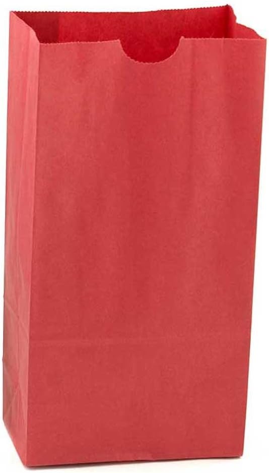 Hygloss Products Red Paper Bags For Party Favors, Arts
