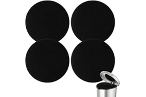 YFANITI Charcoal Filters for Kitchen Compost Bin,4 Pack Compost Filters for Countertop Bin,Activated Carbon Replacement Filters for Kitchen Compost Bins,Round 6.7 Inch