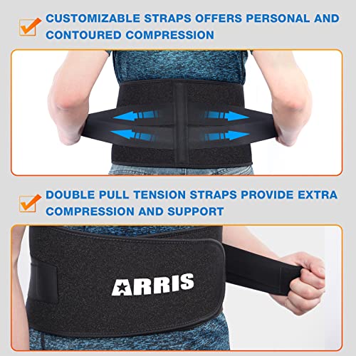 Gel Ice Pack for Back, ARRIS Back Ice Wrap with Support Belt for Pain