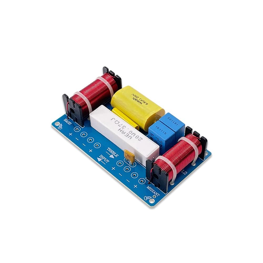 DollaTek 2Pcs 120W Audio Speaker High Bass Low Three-way Frequency Divider Speaker Module