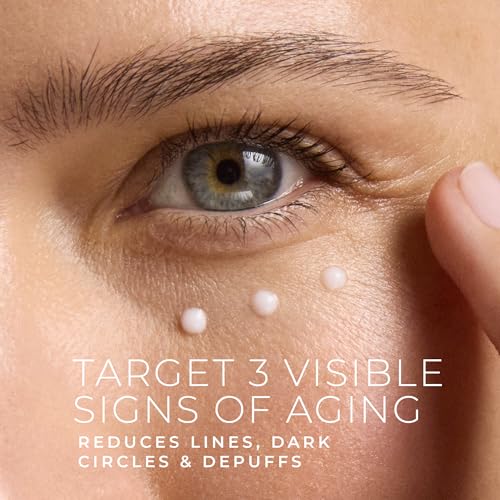 RoC Retinol Correxion Under Eye Cream for Dark Circles & Puffiness, Daily Wrinkle Cream, Anti Aging Skin Care Treatment Women and Men, 0.5 oz (Packaging May Vary)