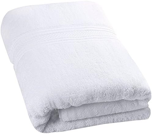 Victoria Bedding 100% Cotton Supersoft Bath Towel -White,Lightweight High Absorbency, Multipurpose, Quick Drying, Pool Gym Towels