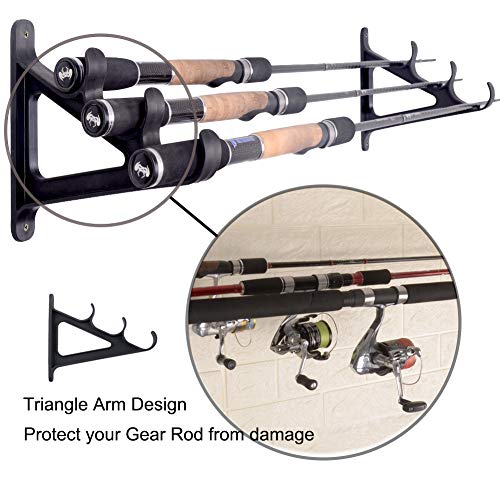 Horizontal Rod Rack for Fishing Rod Wall Rack StorageUltra Sturdy