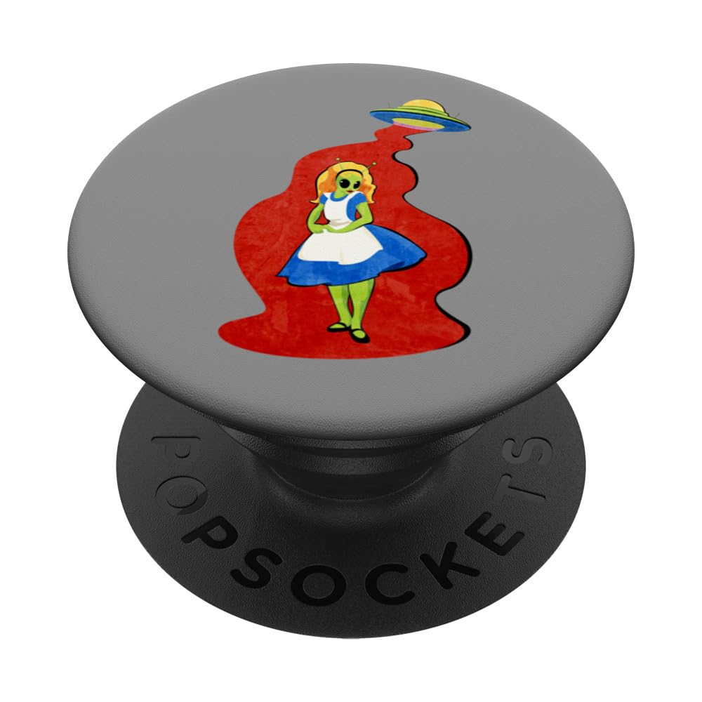 Space Alien Alice in Wonderland PopSockets Adhesive PopGrip