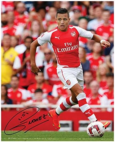 Alexis Sanchez - Arsenal Signed Autographed 8 x 10 Photo