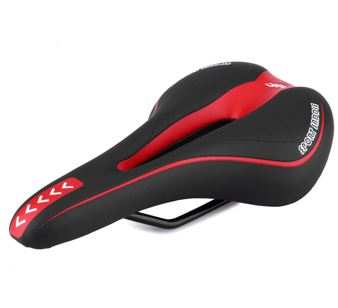 YJZQ Professional Mountain Bike Seat Comfortable Vented MTB Bicyle Seat Saddle Cycle Gel Padded Seat Cushion Fit Most Mountain Bikes, Road Bikes, Hybrid Bikes