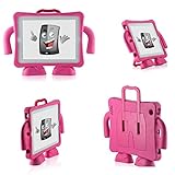 Easygoby Handle Kids and Child Freestanding Case for iPad 4, iPad 3, iPad 2 Pink