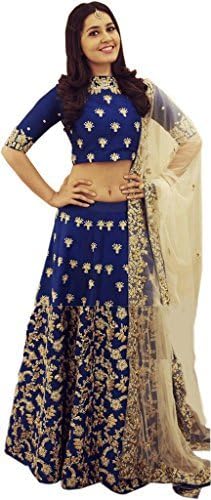 ClassyFashion Women's Taffeta Silk Lehenga Choli (Multi-Coloured_Free Size_lehnga/lehenga choli for women_SIMI10)