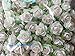 100 Pure White Mulberry Roses 10 - 15 mm. Paper Flowers Scrapbooking Embellishment