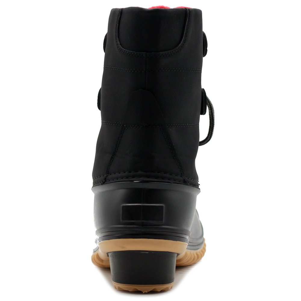 Ollio Women Shoe Lace Up Faux Leather Duck Boots #which #bean #boots #should #i #get Ollio Women Shoe Lace Up Faux Leather Duck Boots