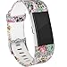 RedTaro Bands Compatible with Fitbit Charge 2, Replacement Accessory Wristbands Floral Design Small