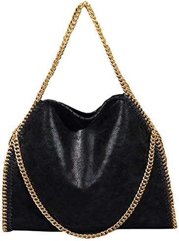 Felice Women Chain Paillette Handbags Purse Hobo Hipster Foldover Tote Shoulder Crossbody Bag