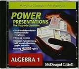 Holt McDougal Larson Algebra 1: Power Presentations: The Electronic Classroom CD-ROM