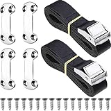 Tatuo 22 Pieces Universal Cooler Tie-Down Kit Cam Buckle Lashing Strap Compatible with Igloo Coleman Coolers, Keep Cooler in Place and Prevent from Slipping