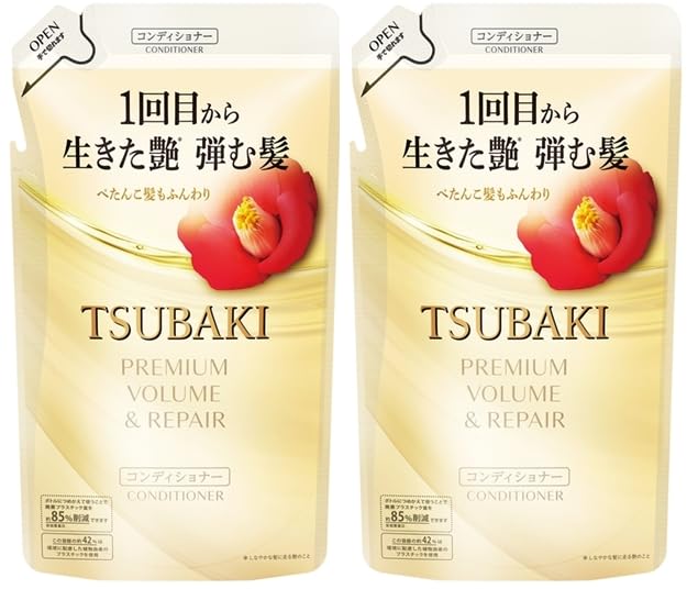 Premium Volume Repair Conditioner for Tsubaki Refill Pack 300 ml Set of 2