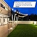 Outdoor String Lights Pole (1 x 8f) – Light Up Patio or Garden with LED Or Solar Hanging Bulbs - 3-Prong 8