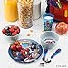 Zak Designs Marvel Comics Kids Dinnerware Set Includes Plate, Bowl, Tumbler and Utensil Tableware, Made of Durable Material and Perfect for Kids (Spider-Man, 5 Piece Set, BPA-Free)