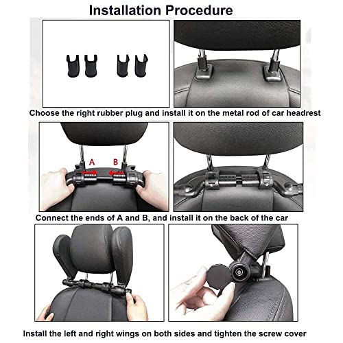 LATIT for Tesla Headrest Pillow Height Adjustable Tesla Model Y/3