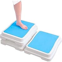 Portable Bath Step Stool Stack-Able Safety Aid Disability Non Slip Shower Step Wefaner （Blue）