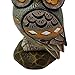 Owl Statue Home Decor Colorful Collectible Figurine Statue Good Luck (6.5 Inches)