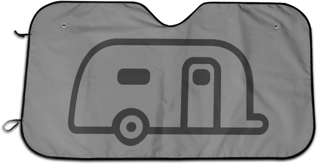 Retro Rv Trailer Car Windshield Sun Shade Universal Fit Car SunshadeKeep Your