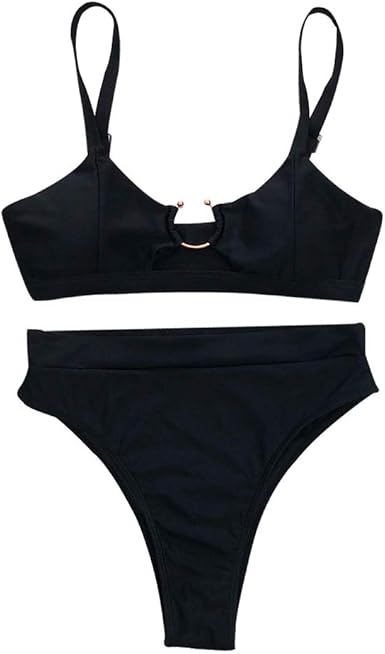 snakeskin high waisted bikini