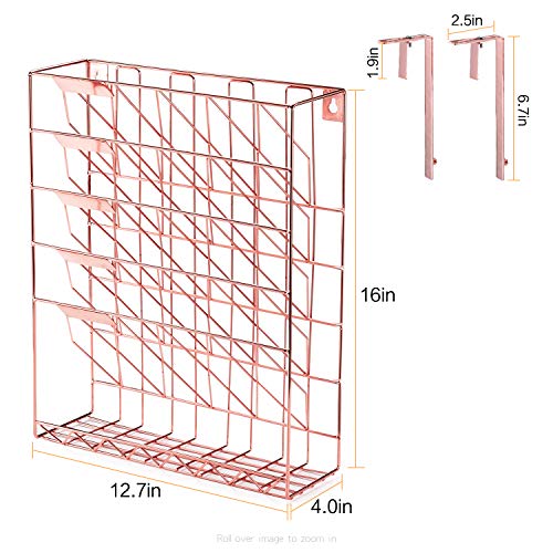 Samstar Hanging Wall File Holder,Wall Mounted File Folder Organizer for Cubicles Office