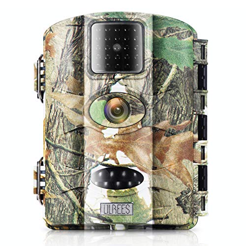 Lilbees Trail Game Camera 16MP 1080P Waterproof Hunting Scouting Cam Wildlife Monitoring Motion Activated Night Vision 2.4" LCD IR LEDs