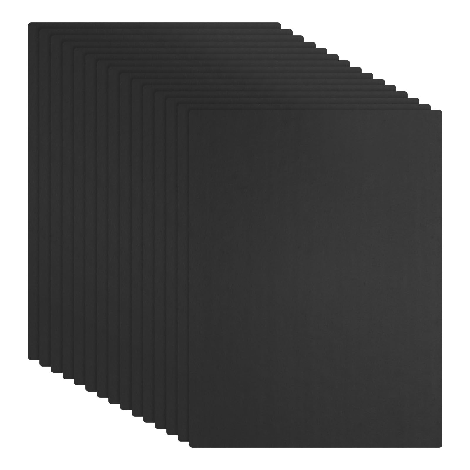 Rebower 15 PCS Black Foam Board 305 x 406 mm, Foam Boards 3.2mm Thick Foam Poster Board, [for Presentation Projects, Art Crafts, Poster Making]