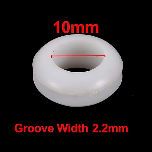 ZCHXD 30pcs Double Side Rubber Grommet Eyelet Ring Wire Gasket White 10mm Inner Dia: Amazon.com: Industrial & Scientific