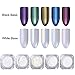 NICOLE DIARY 5 Box Pearl Powder Chrome Pigment Dust Pretty Gradient Powder Nail Art Decoration