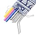 ALINK Straw Carrying Case, Travel Bag for Stainless Steel Straws, Glass Straws, Silicone Straws, Cutlery, Knife, Fork, Spoon, Chopsticks