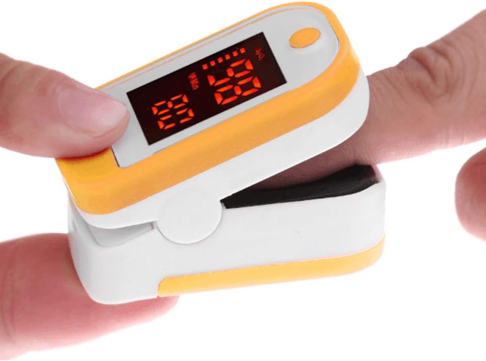 Pulse Oximeter - OLED Display Finger Pulse Oximeter Heart Rate Monitor Blood Oxygen Saturation for Adult and Child