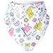 Aivedo Baby Bandana Drool Bibs,5- Pack Set Adjustable Snaps - Soft Absorbent Hypoallergenic 100% Cotton Feeder Bib- Burp Cloths Gifts for Drooling,Feeding and Teething-Girls Gifts