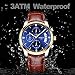 Mens Watches Waterproof Luxury Brand Chronograph Sports Watches Men Full Steel Quartz Business Casual Wrist Watch Leather