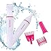 4 In 1 Electric Eyebrow Trimmer & Shaver for Facial Hair, Bikini Line, Eyebrow and Underarm MASWATER Hair Removal Washable Trimmer Head -Bikini Trimmer for Women