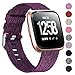 Welltin Bands Compatible with Fitbit Versa/Fitbit Versa 2/Fitbit Versa Lite for Women Men, Breathable Woven Fabric Strap, Quick Release, Adjustable Replacement Wristband for Fitbit Versa Smart Watch