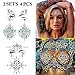 Body Tattoo Sticker, Fascigirl 4 Bohemian Rhinestone Crystal Mermaid Tears Stickers Halloween Rave Party Festival Metallic Shiny Gems Glitter Temporary Face Body Tattoos Jewels