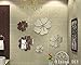 Alrens_DIY(TM) 25pcs=5 Flowers Unique Gifts Crystal Reflective DIY Mirror Effect 3D Wall Stickers Home Decoration Bathroom Decor