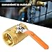 Brass Ball Valve 1-1/4-inch BSP DN32 1.6MPa Female Thread Ball Valve Shut-Off Valve with Lever Handle for Water Oil Gas