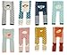 CHUNG Baby Toddler Boys Girls Cotton Footless Ankle Length Tights 6M-3Years Legging Socks Set Bottom Pants