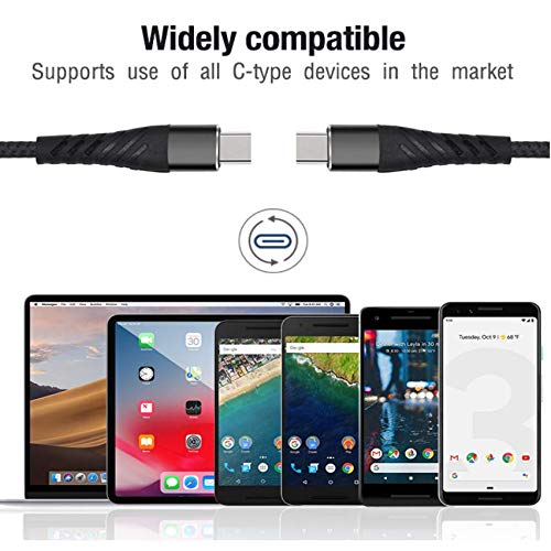 USB C naar USB C kabel 60W Power Delivery Charging Adapter Snelle Charging Data Transsimissie Compatibel met iPad Pro… - Afbeelding 8