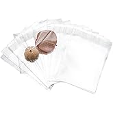 Wuyituart 200 Pcs 3x3 Inches Self Sealing Resealable Cellophane Bags Small Candy Sealable Treat Plastic Bags