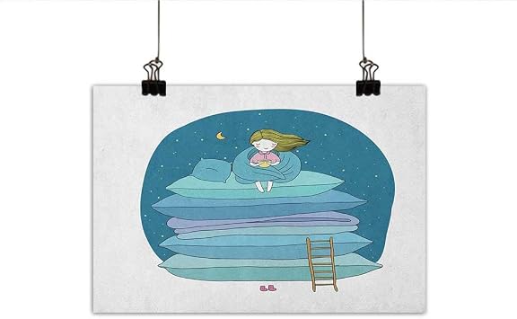Amazon Com Kids Wall Art Decor Poster Painting Little Girl